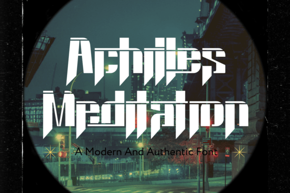Achilles Meditation: A Bold Display Font for Web Designers