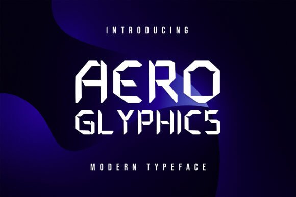 Aero Glyphics: A Futuristic Display Font for Bold Editorial Design