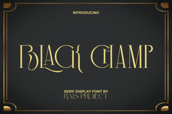 Black Champ Font: A Modern Serif for Editorial Design