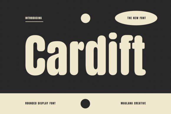 Cardift: A Bold Sans Serif Display Font for Campaign Designers