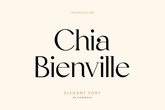 Chia Bianville: A Serif Font That Elevates Small Business Branding