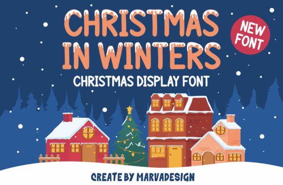 Christmas in Winters Font: A Bold Display Typeface for Branding Projects