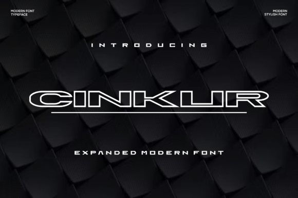 Cinkur Font: A Bold Display Typeface for Modern Web Design