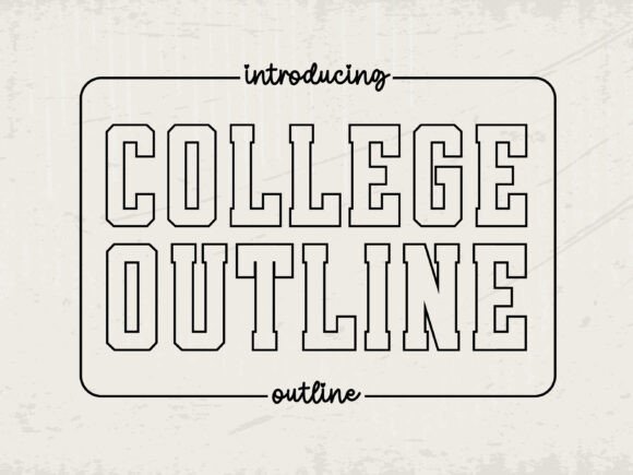 College Outline: A Slab Serif Font for Modern Web Design