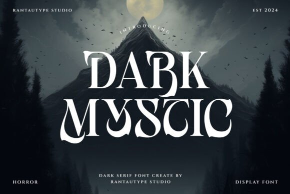Dark Mystic: A Serif Font for Haunting Editorial Design