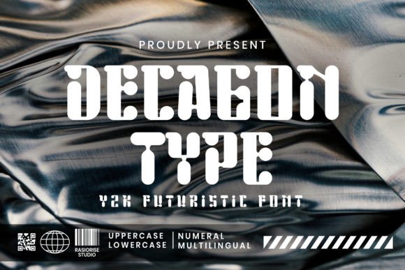 Decagon Type: A Y2K Display Font That Gives Small Brands a Bold Identity