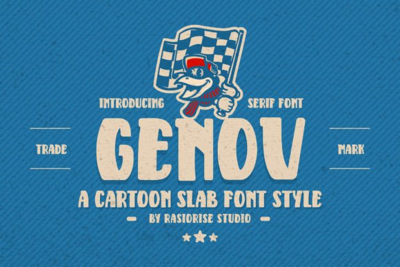 Genov: A Slab Serif Font That Brings Joy to Small Business Branding