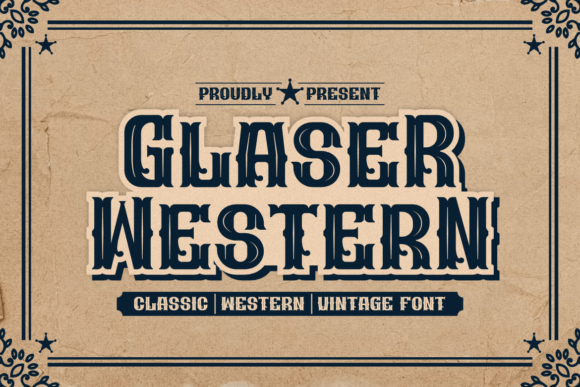 Glaser Western: A Bold Slab Serif for Confident Branding