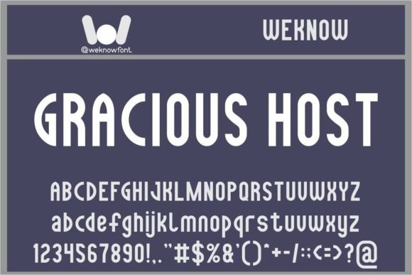 Gracious Host: A Playful Sans Serif Display Font for Marketers