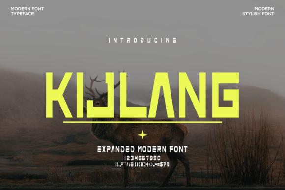 Kijlang: A Bold Display Font for Marketing Impact