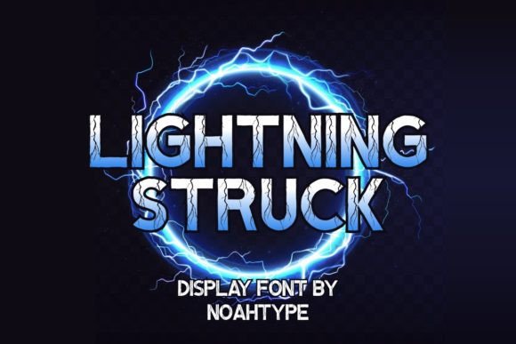 Lightning Struck Font Review: A Decorative Typeface for Editorial Impact