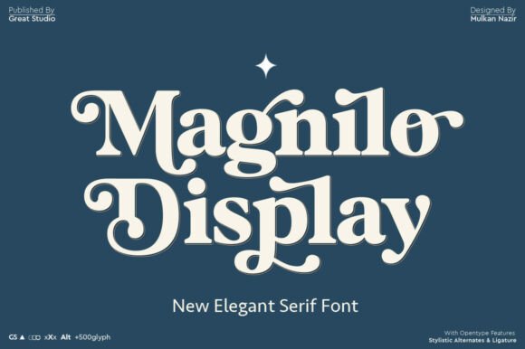 Magnilo Display: A Modern Vintage Serif for Thoughtful Editorial Design
