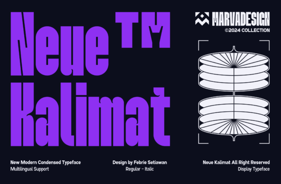 Neue Kalimat: A Condensed Display Typeface for Digital Design Impact