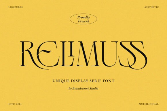 Relimuss: A Display Serif Typeface for Digital Branding