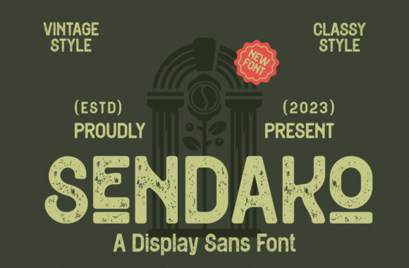 Sendako: A Bold Grunge Sans Font That Gave My Small Business Labels a Voice