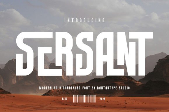 Sersant: A Bold Condensed Sans Serif for Modern Branding