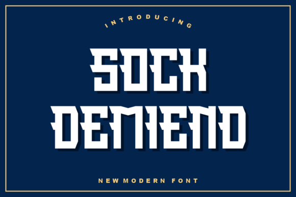 Sock Demiend: A Sharp Display Font for Editorial Presence