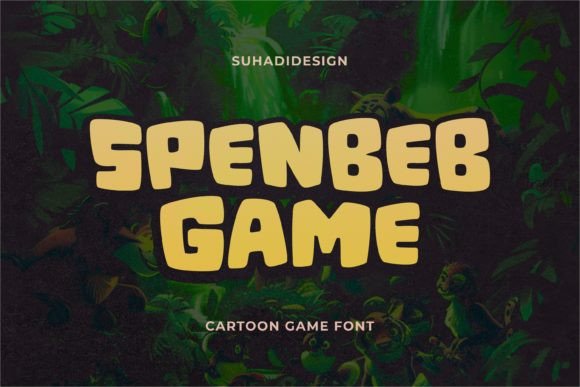 Spenbeb Game: A Friendly Display Typeface for Content Creators