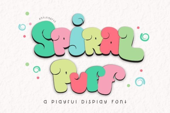 Spiral Puff: A Playful Display Font for Editorial Design