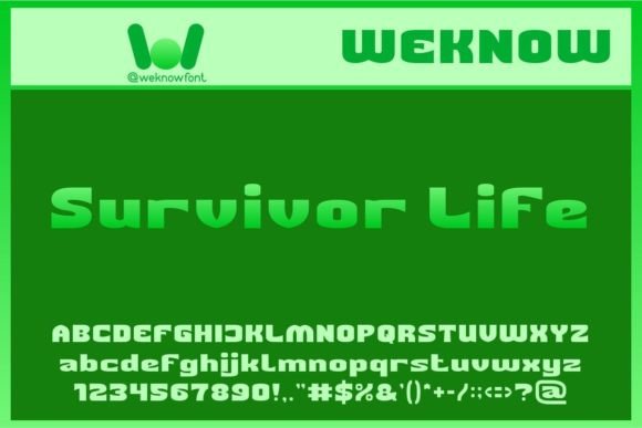 Survivor Life: A Bold Sans Serif Display Font for Editorial Design