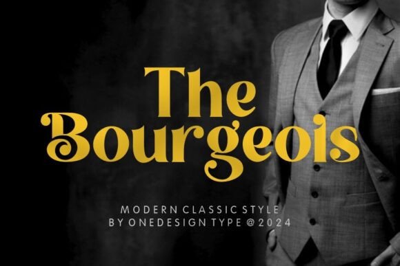 The Bourgeois: A Bold Serif Font for Handmade Products