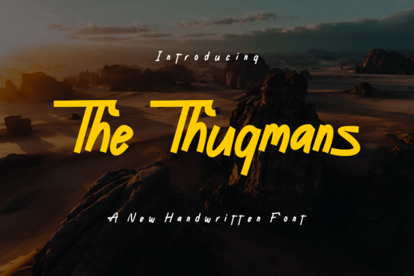 The Thugmans: A Bold Display Font for Real Branding Work