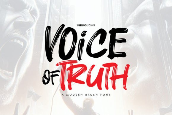 Voice of Truth: A Modern Brush Font for Small Business Branding